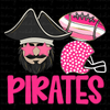 Pirates Pink Preppy Mascot