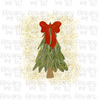 Glitter Christmas Tree w/ Bow
