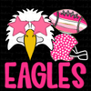 Eagles Pink Preppy Mascot