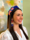 Blue American Flag Headband