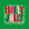 Holly Jolly Glitter Background
