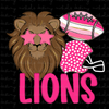 Lions Pink Preppy Mascot (with pocket)