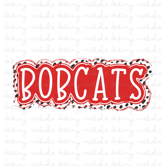 Bobcats - Red/White