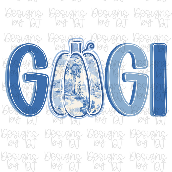 GIGI Grandmillennial Pumpkin