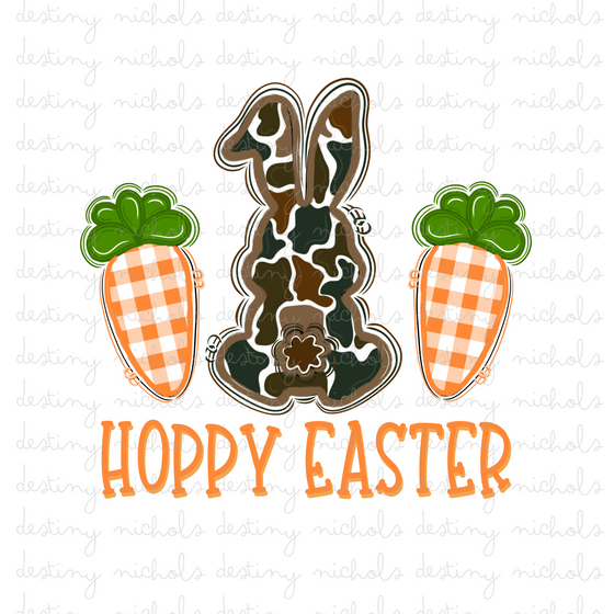 Hoppy Easter Camo + Orange