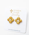 HiddenTruth Tiffany Studs (Psalm 16:11)