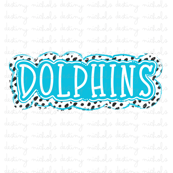 Dolphins - LtBlue/White
