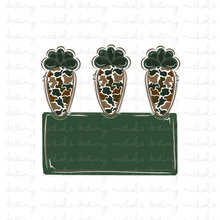 Camo Carrot Name Plate