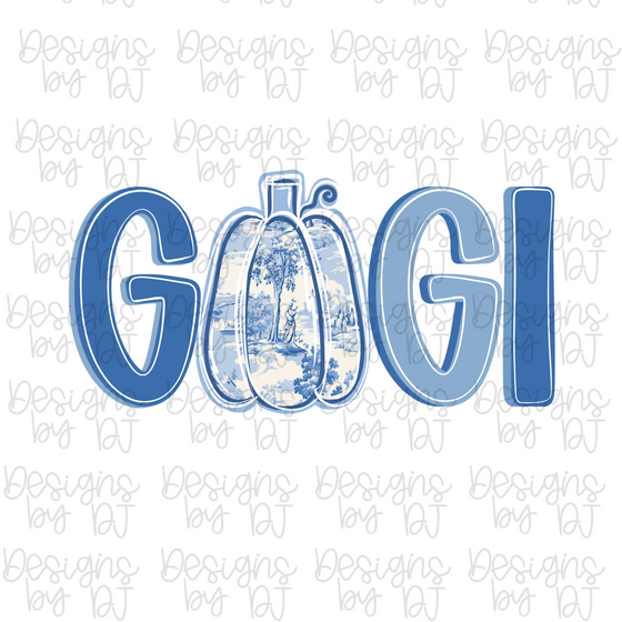 GIGI Grandmillennial Pumpkin