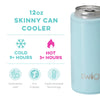 Swig Shimmer Aquamarine Skinny Cooler (12oz)