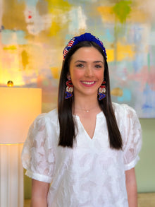  Jeweled USA Earrings