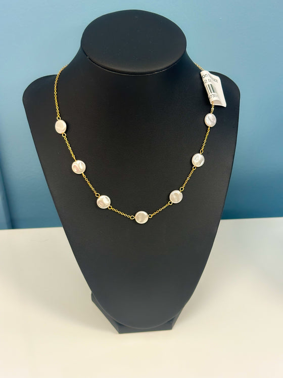 Pearl Station Necklace