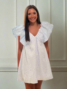  Cabana Blues Jacquard Dress