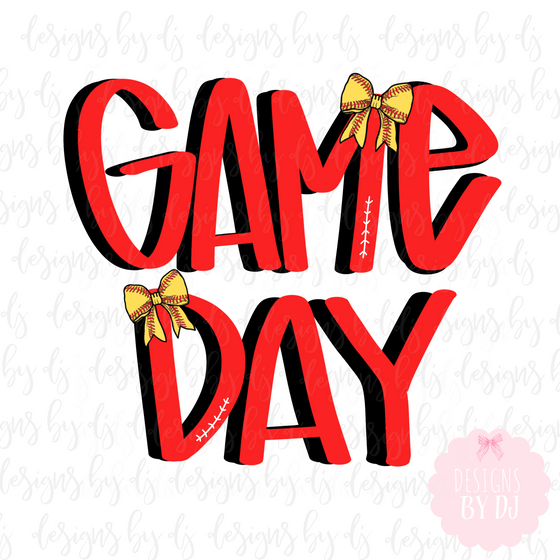 Hand Lettering Game Day Softball