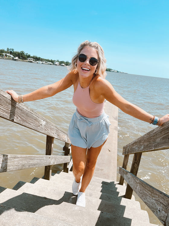 Go Getter Skort - Light Gray