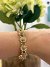 Gold Floral Bracelet