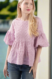  Walk By The Pier Blouse - Blush