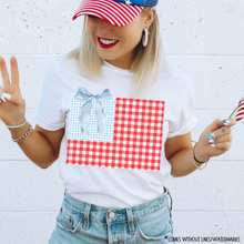  Blue Red Gingham Flag
