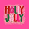 Holly Jolly Glitter Background