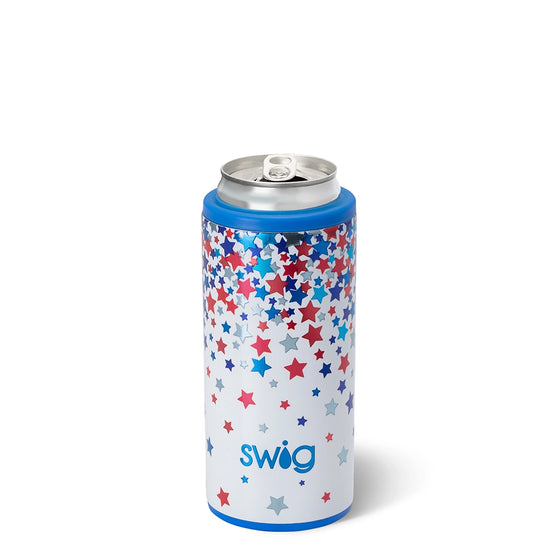 Swig Star Spangled Skinny Can Cooler (120z)