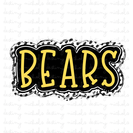 Bears - Black/Yellow