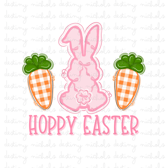 Hoppy Easter Bows + Orange Gingham