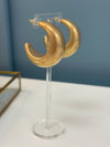 Chunky Gold Hoops - Matte Gold