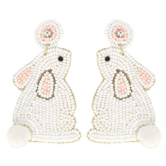 Bunny Beaded Earrings