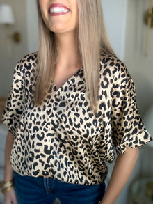  Pieced Perfect Leopard Blouse