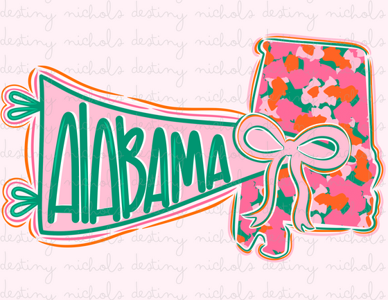 Alabama Preppy State Flag