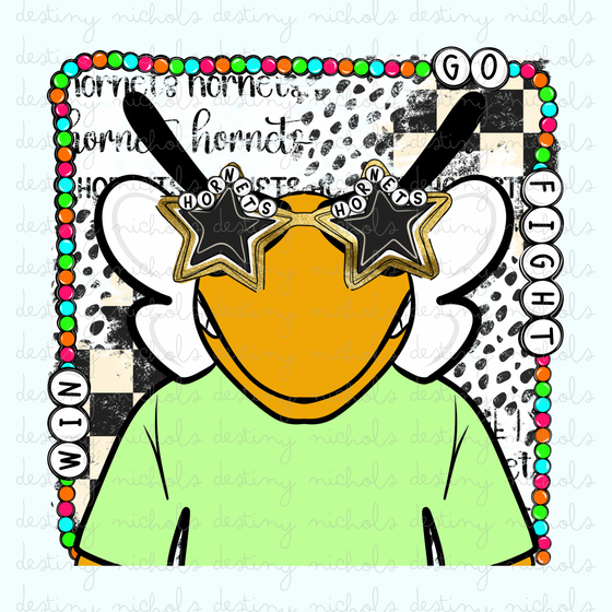 Hornets Charm Mascot (2) Designs