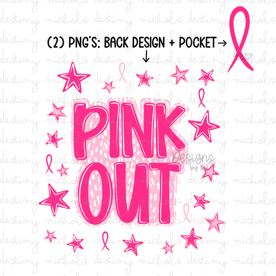 Pink Out Breast Cancer Awareness w/ Pocket