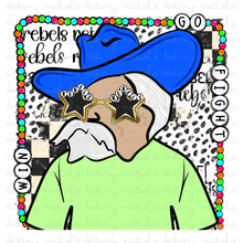  Royal Blue Rebels Charm Mascot (2) Designs