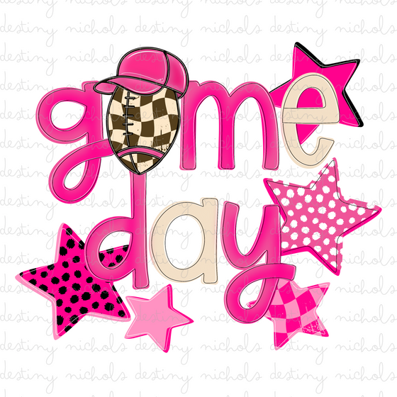 Game Day Star Trucker Hat - Pink