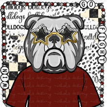  Maroon Bulldog Charm Mascot (2) Designs