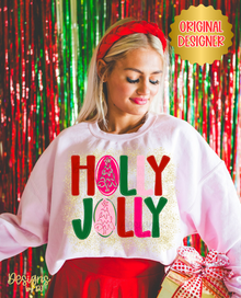  Holly Jolly Glitter Background