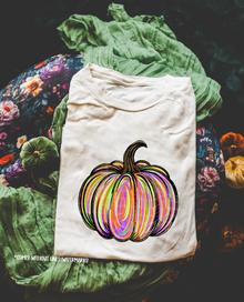  Bright Colorful Paint Smear Pumpkin