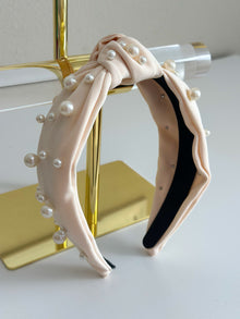 Tan & Pearl Headband