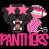 Panthers Pink Preppy Mascot