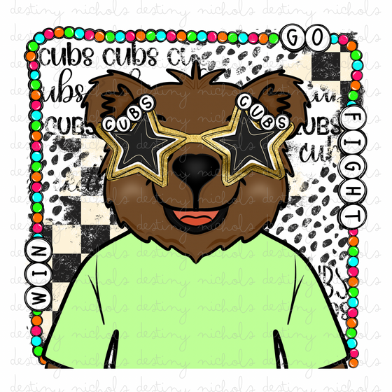 Cubs Charm Mascot (2) Designs