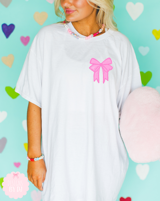 Front & Back Psalm 95:6 Hand Drawn Paint Bow