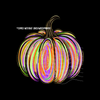 Bright Colorful Paint Smear Pumpkin