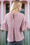 Walk By The Pier Blouse - Blush