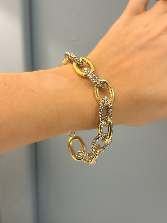 Chain Link Toggle Bracelet