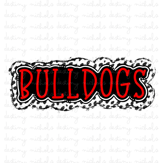 Bulldogs - Red/Black