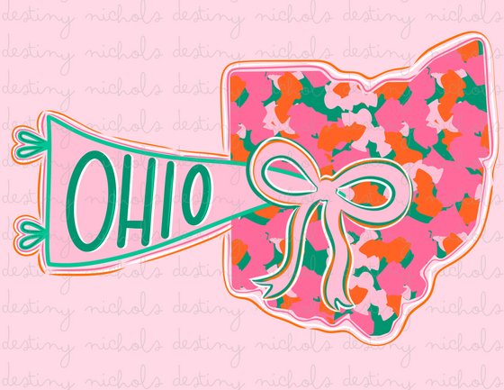 Ohio Preppy State Flag