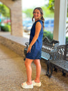 Good To Get Away Dress - Navy
