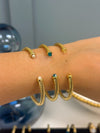 Clear + Gold Cuff