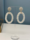 Oval Pearl Earrings