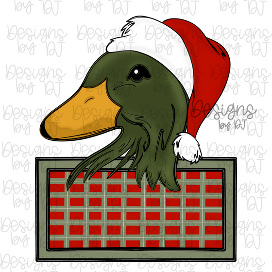 Mallard Christmas Duck Name Plate